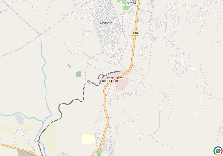 Map location of Rocky Drift